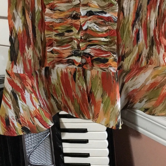 3/25$ Blouse BLOW OUT SALE, any 3 for 25$, peplum, fall colours US6 - Picture 4 of 7